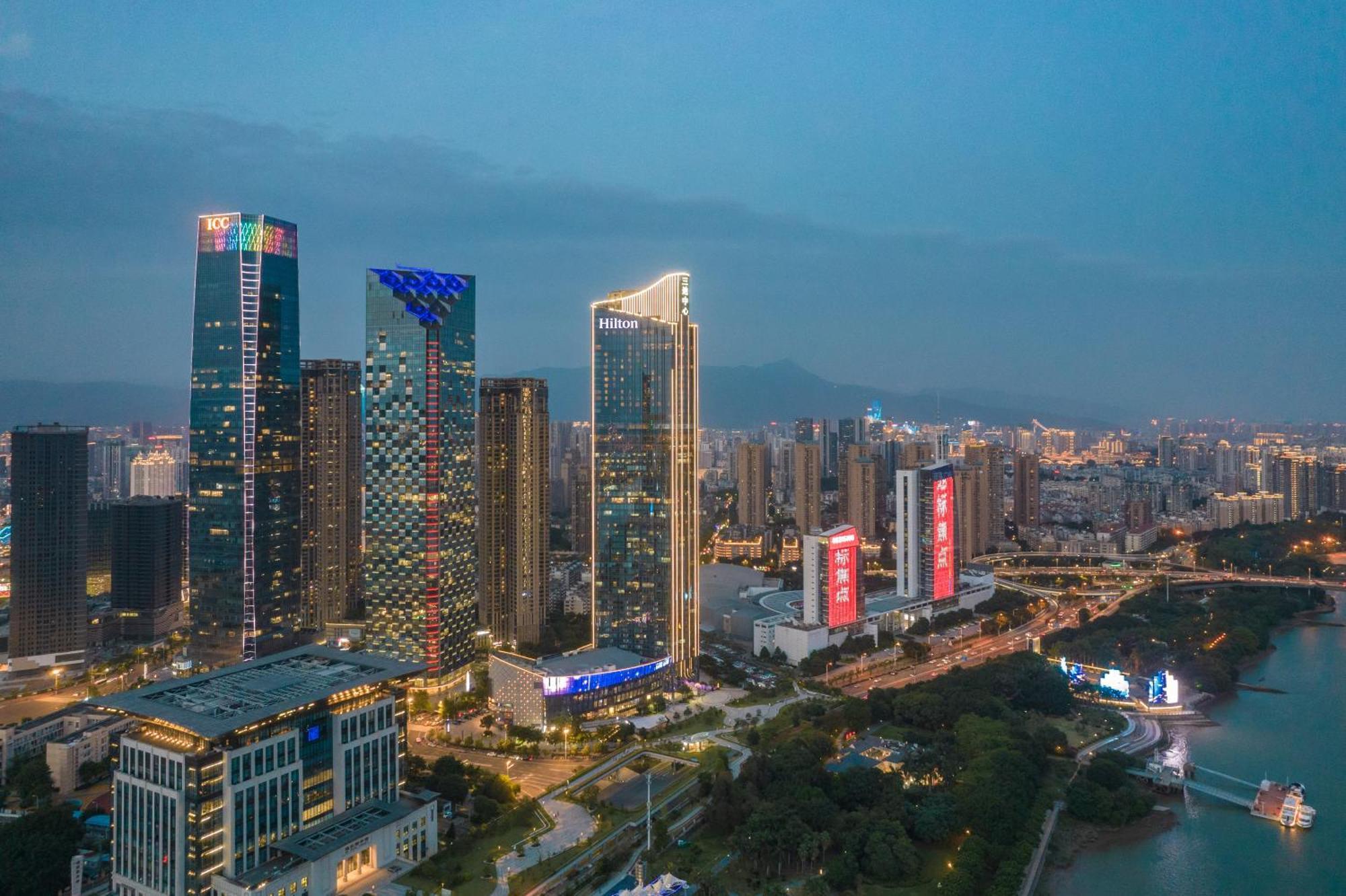 Hilton Fuzhou Hotel Фучжоу Екстериор снимка